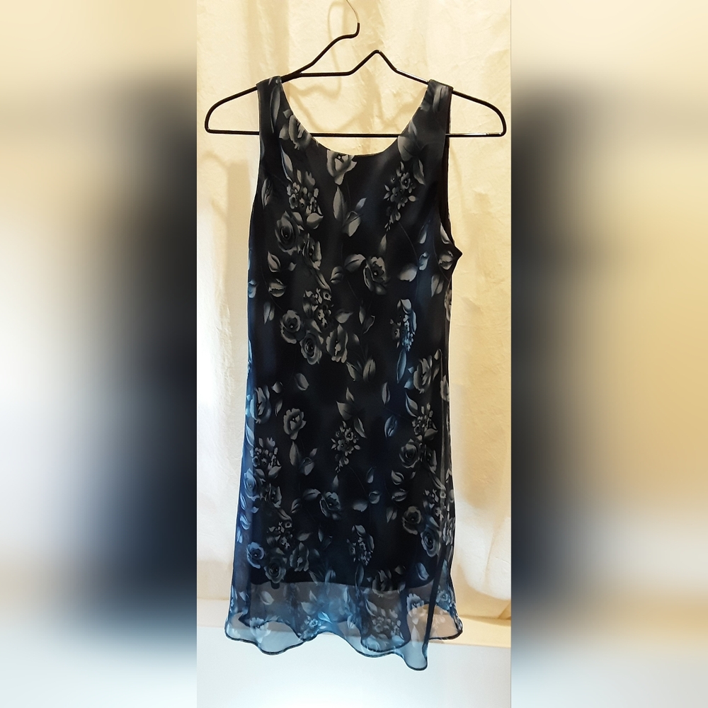 Floral Blue Dress